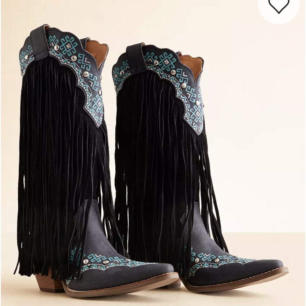 Dingo Tequila Sunrise Fringe Western Leather Boot - Picture 4 of 13